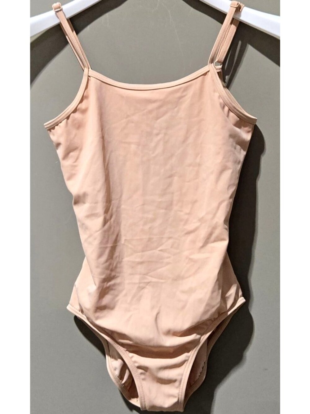 Weissman Dual Strap Nude Color High Back Dance Camisole Leotard -- Girls' LC 14